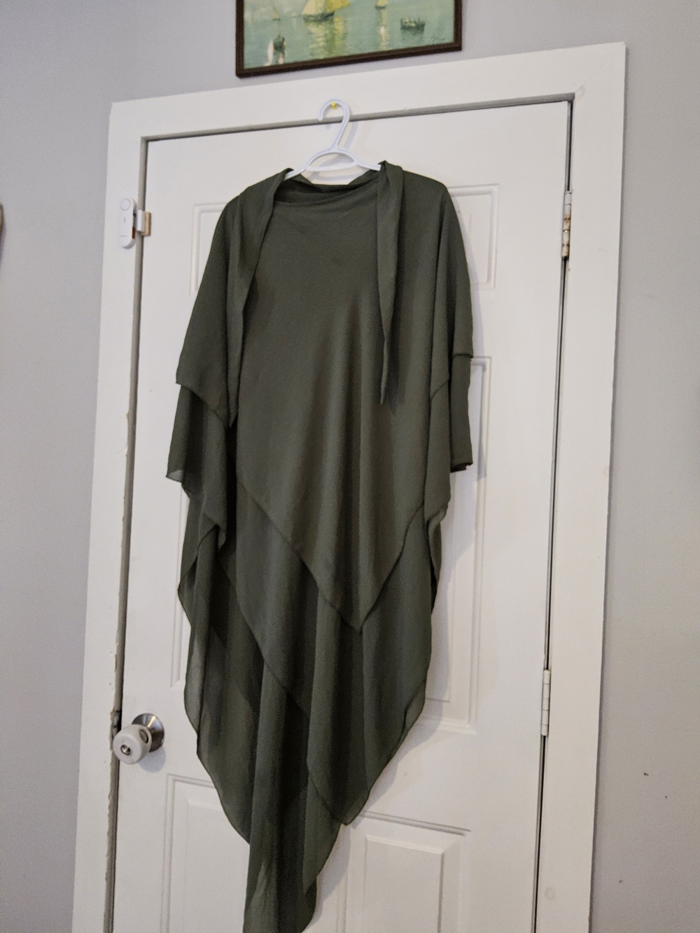 Layered Olive Green Khimar